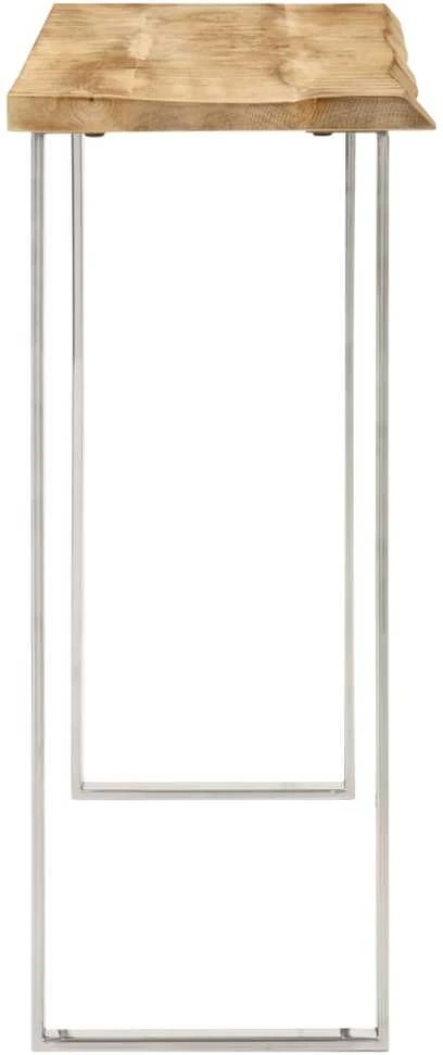 Konsolinis staliukas su gyvu kraštu, 105x33x76cm, mango mediena