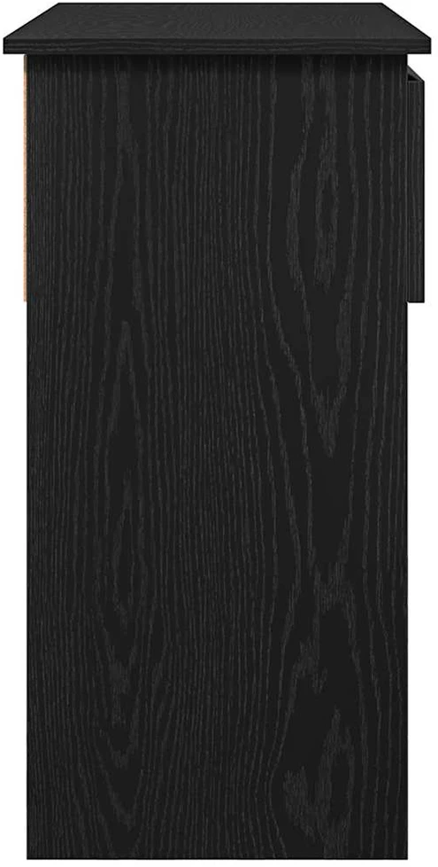 konsolinis staliukas su stalčiais, juodas, 85,5x38,5x74,5 cm