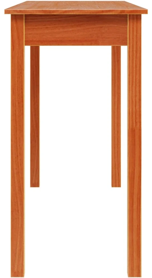 Konsolinis staliukas, vaško rudas, 110x40x75cm, pušies masyvas