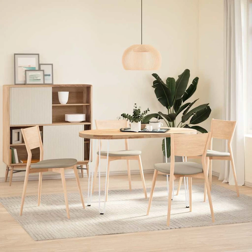 Konsolinių staliukų kojelės, 4 vnt., baltos, 72 cm, plienas