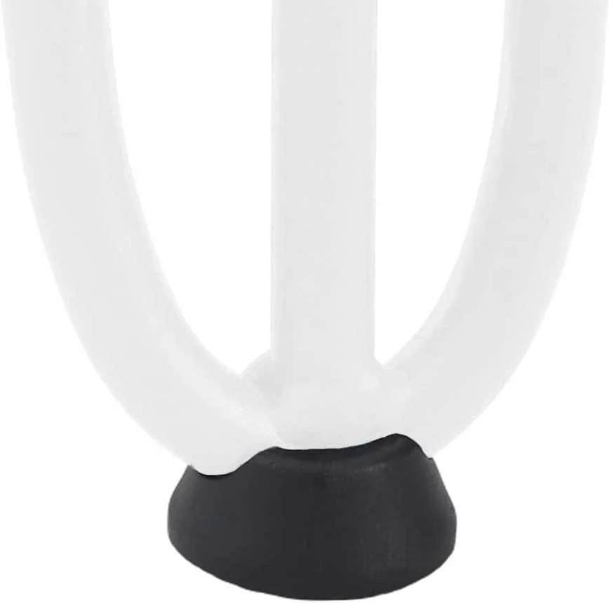 Konsolinių staliukų kojelės, 4 vnt., baltos, 72 cm, plienas