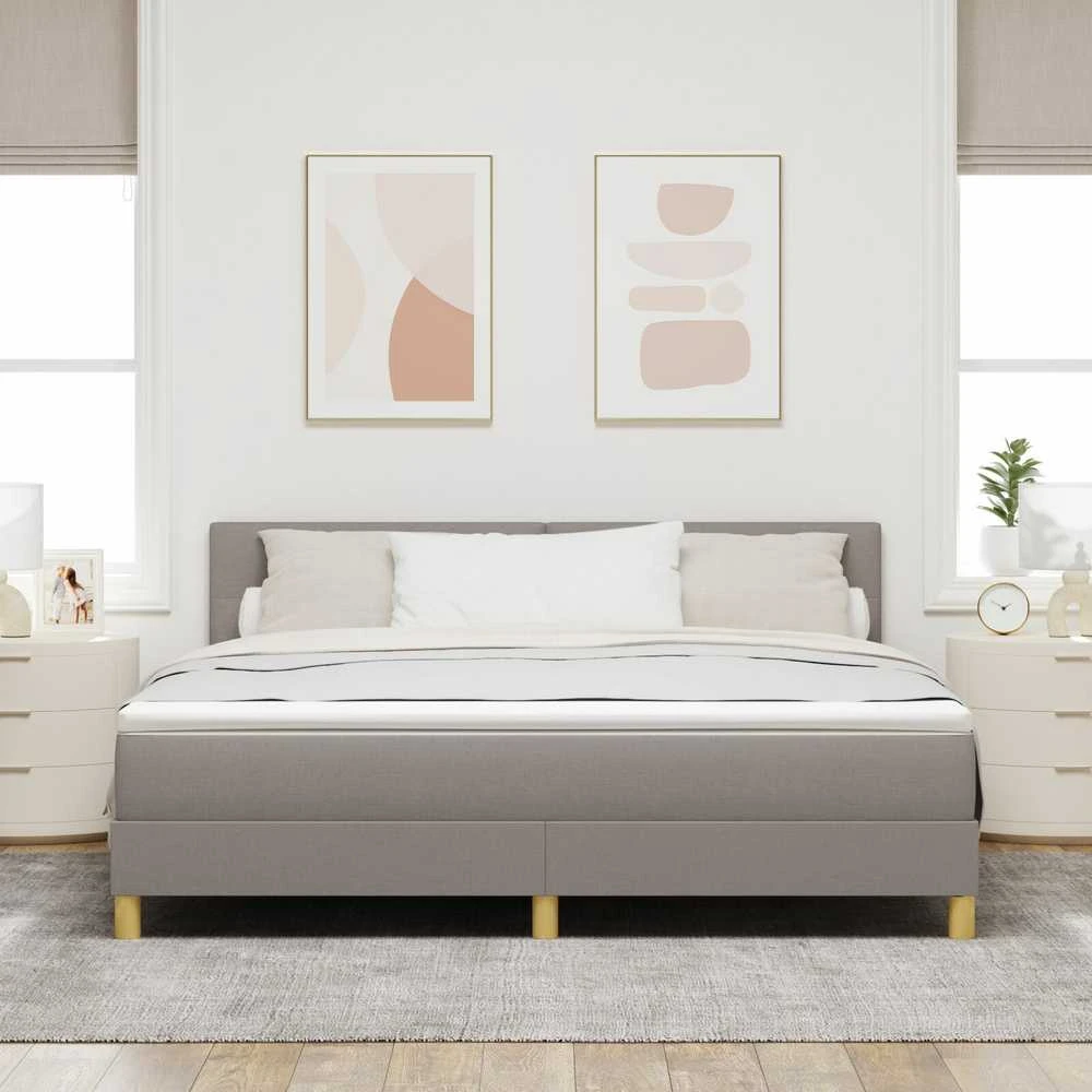 Kiemas lova su pagalve Tortora 180 x 200 cm audinys