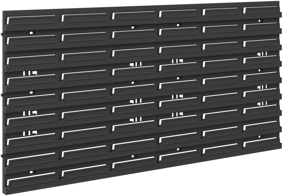 Konteinerio lentyna Juoda ir raudona 77,5 x 2 x 39 cm