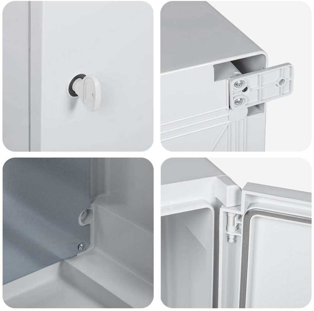 Control Cabinet Pilka 37 x 16,5 x 40 cm ABS plastikas