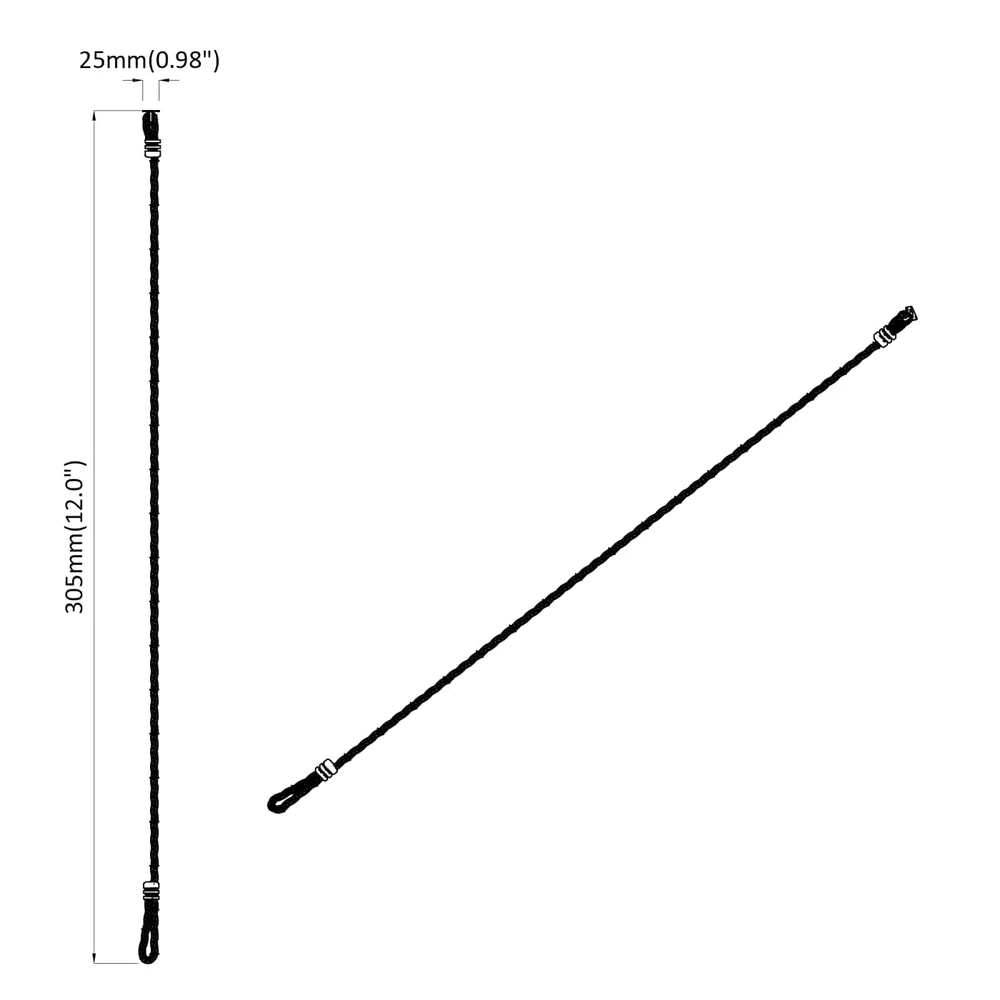 Kopimo virvė Ruda Ø25 x 305 mm Nailonas