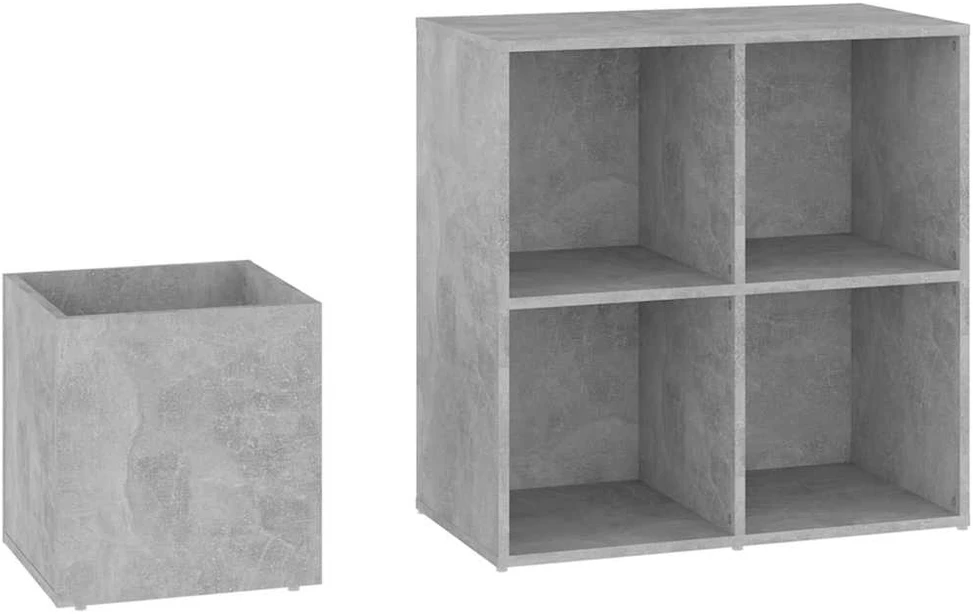 Koridoriaus spintelė batams, betono, 105x35,5x70cm, mediena