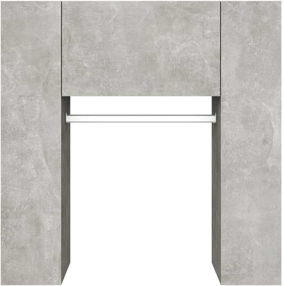 Koridoriaus spintelė, betono pilka, 97,5x37x99cm, mediena
