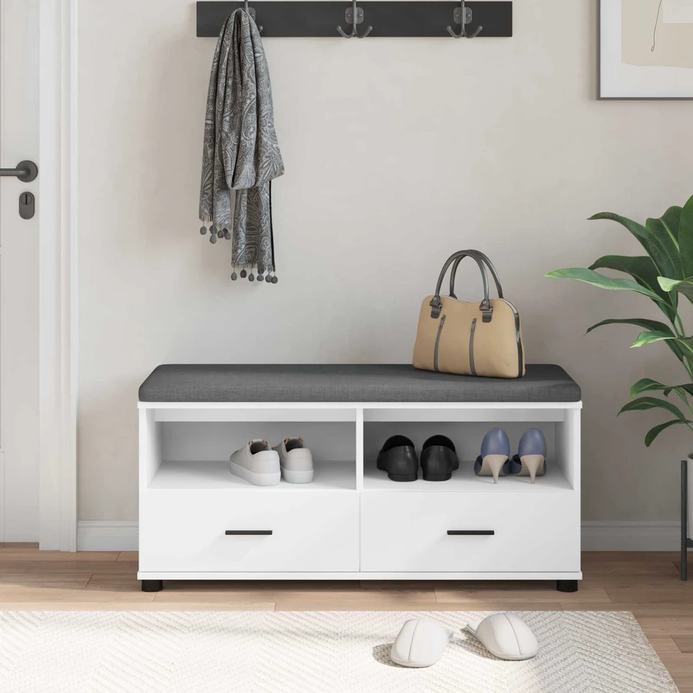 Koridoriaus suolas Baltas 100 x 38 x 46 cm