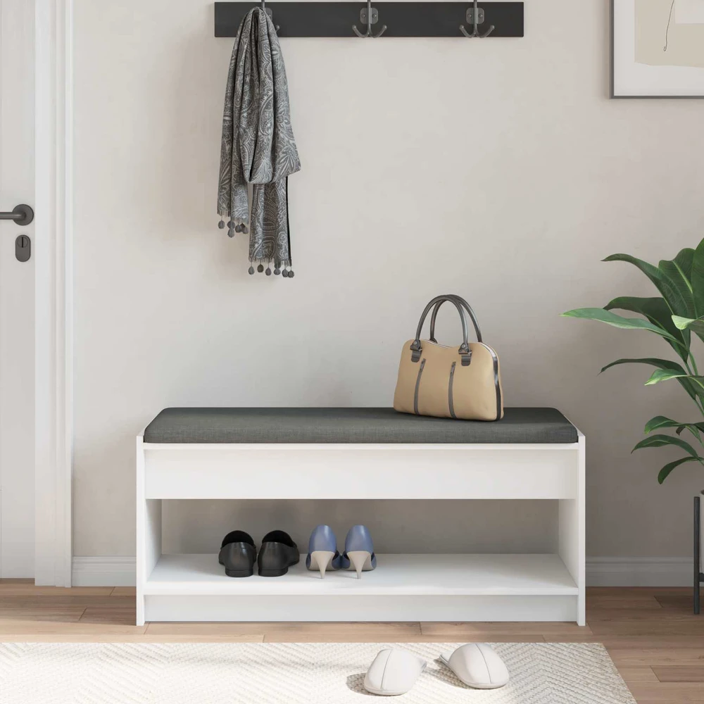 Koridoriaus suolas Baltas 103 x 38 x 45 cm