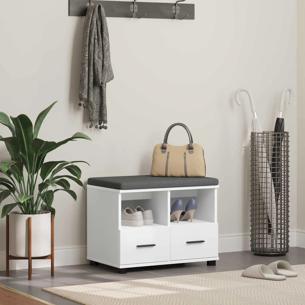 Koridoriaus suolas Baltas 60 x 38 x 46 cm