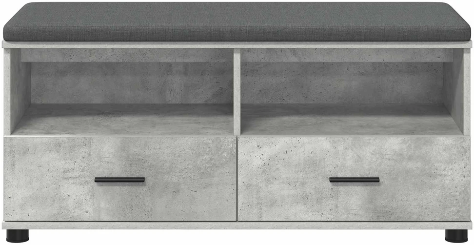 Koridoriaus suolas Betono Pilka 100 x 38 x 46 cm