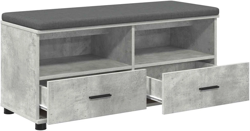 Koridoriaus suolas Betono Pilka 100 x 38 x 46 cm