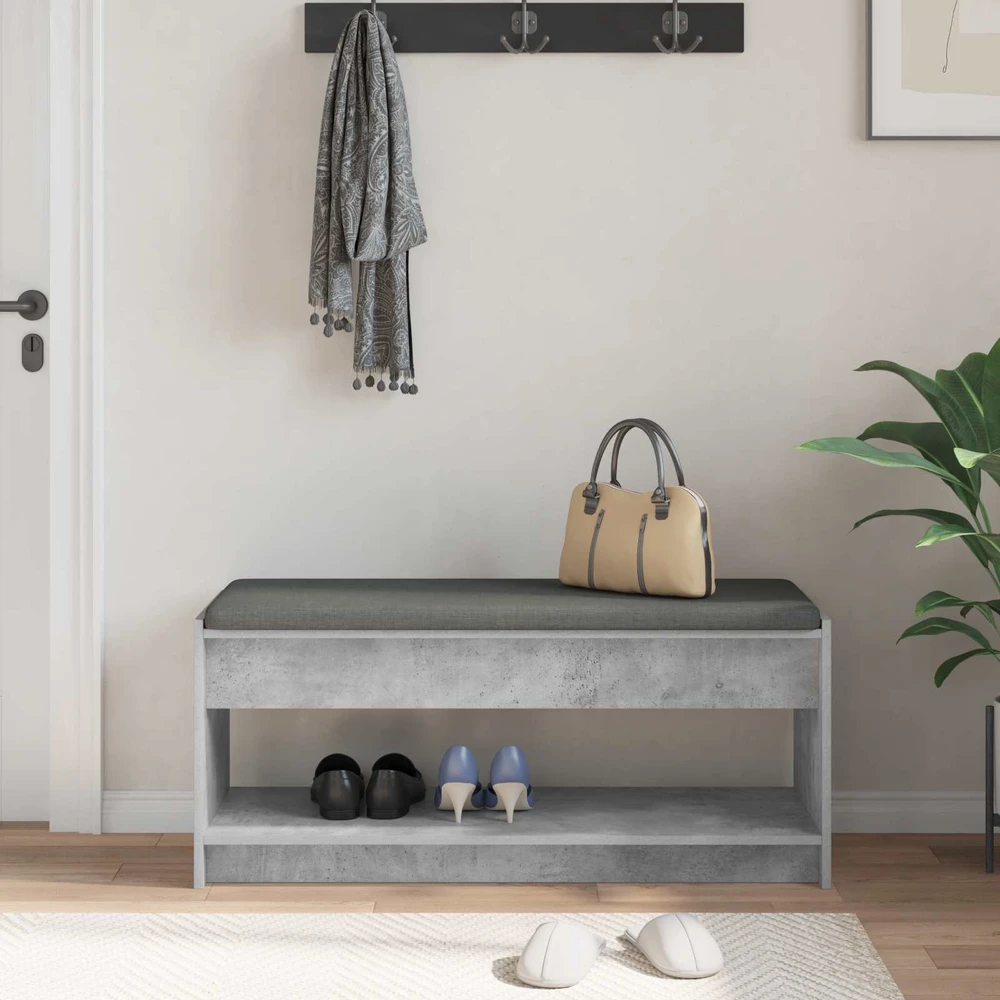 Koridoriaus suolas Betono Pilka 103 x 38 x 45 cm