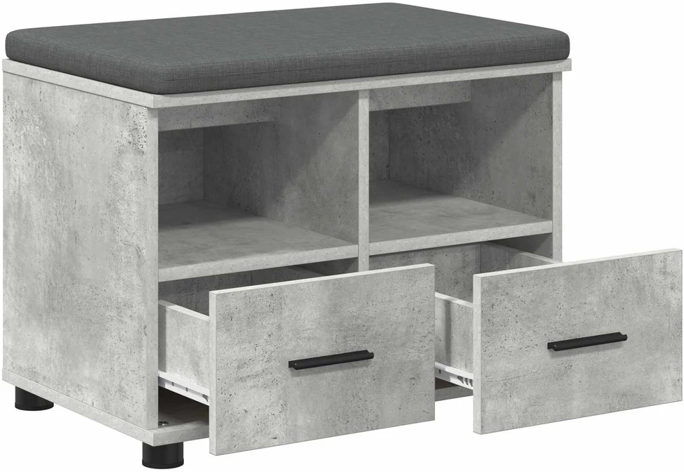 Koridoriaus suolas Betono Pilka 60 x 38 x 46 cm