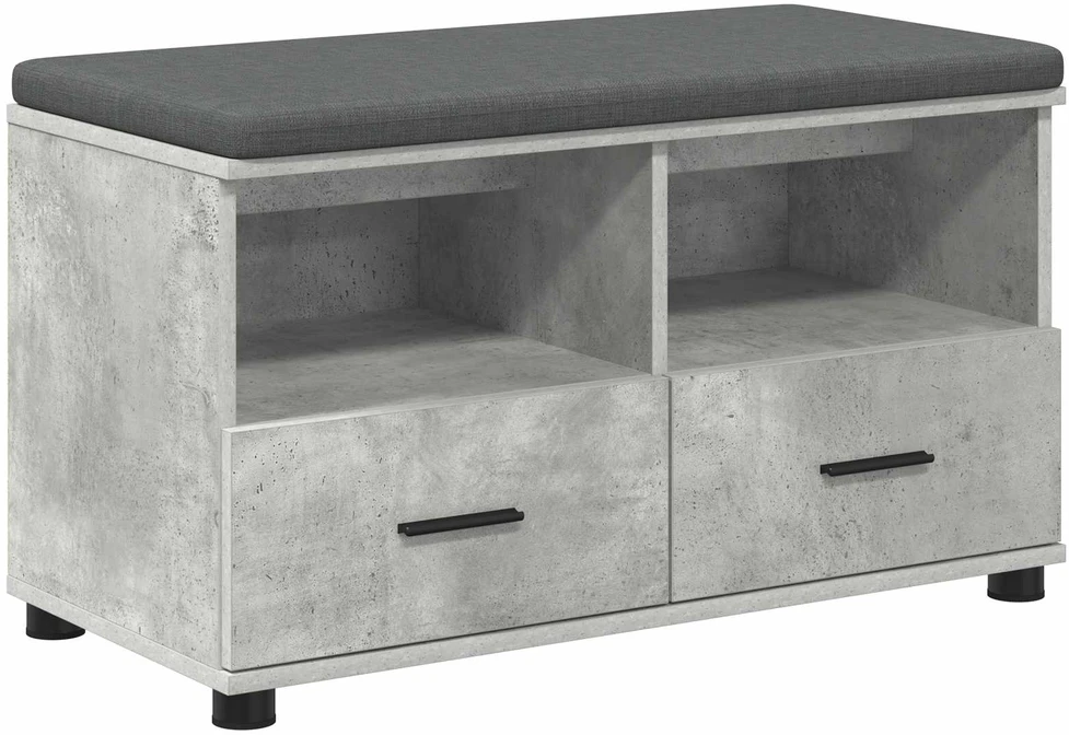 Koridoriaus suolas Betono Pilka 80 x 38 x 46 cm