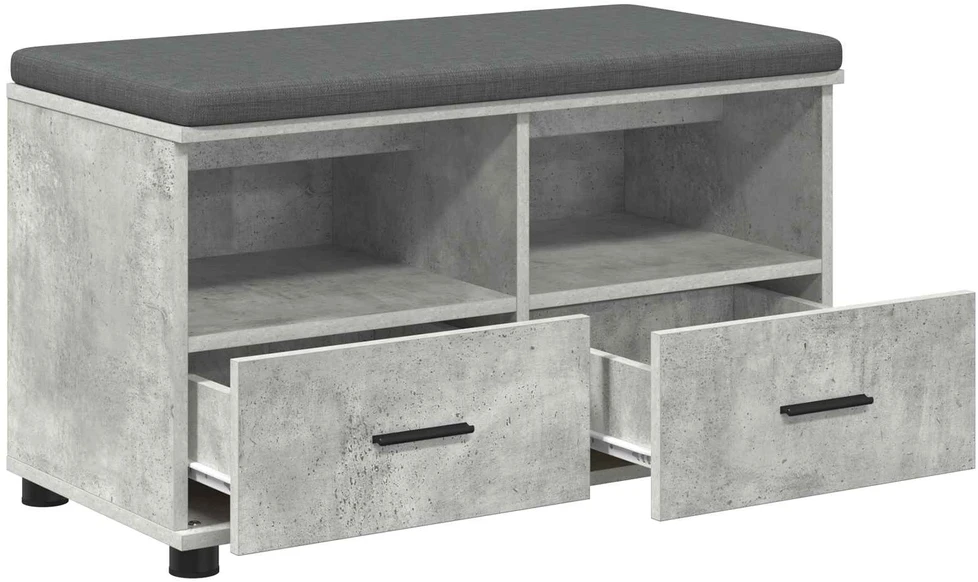 Koridoriaus suolas Betono Pilka 80 x 38 x 46 cm