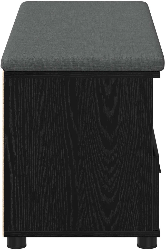 Koridoriaus suolas Juodas Ąžuolas 100 x 38 x 46 cm