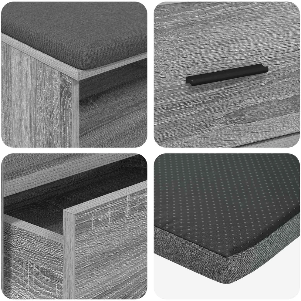 Koridoriaus suolas Pilka Sonoma 100 x 38 x 46 cm