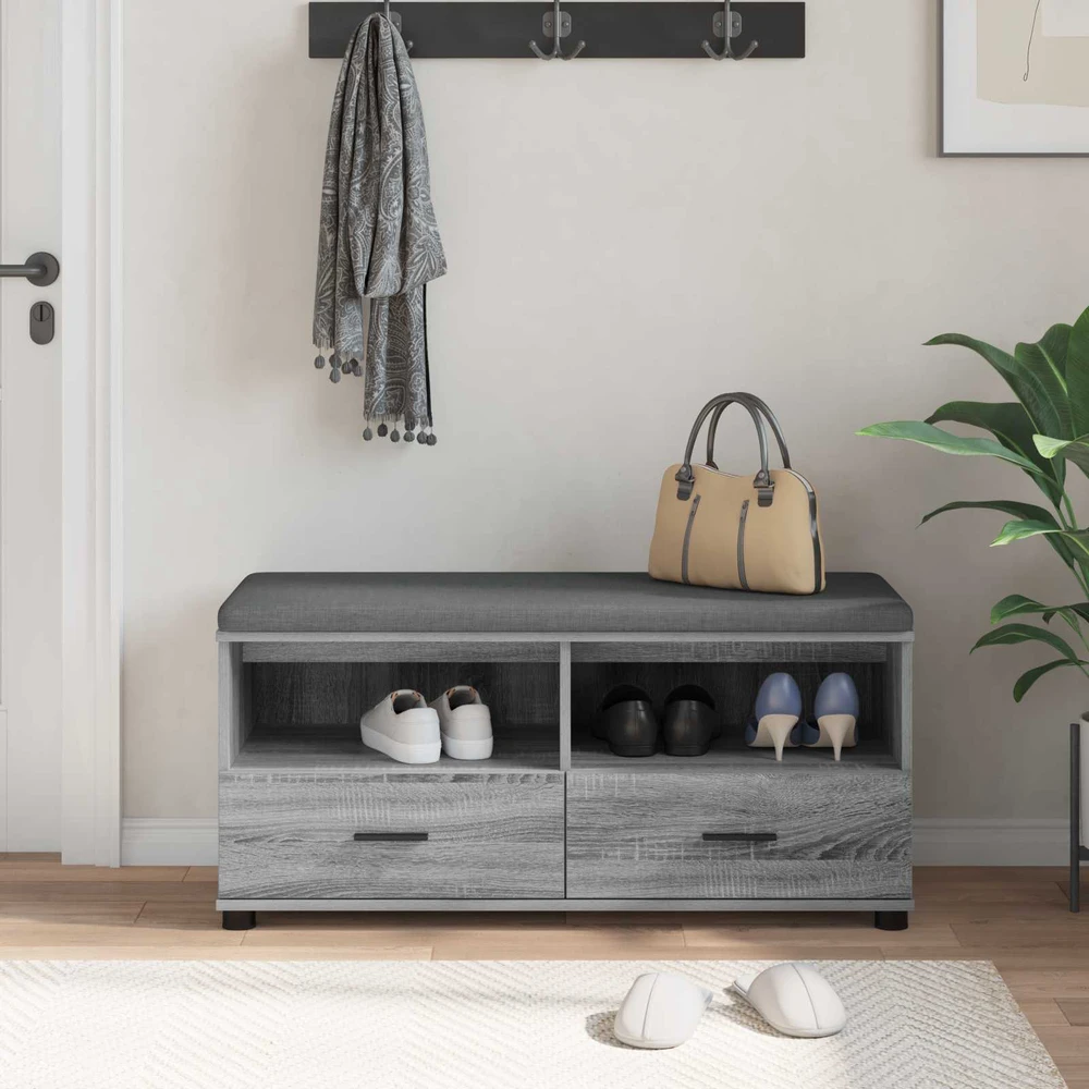 Koridoriaus suolas Pilka Sonoma 100 x 38 x 46 cm