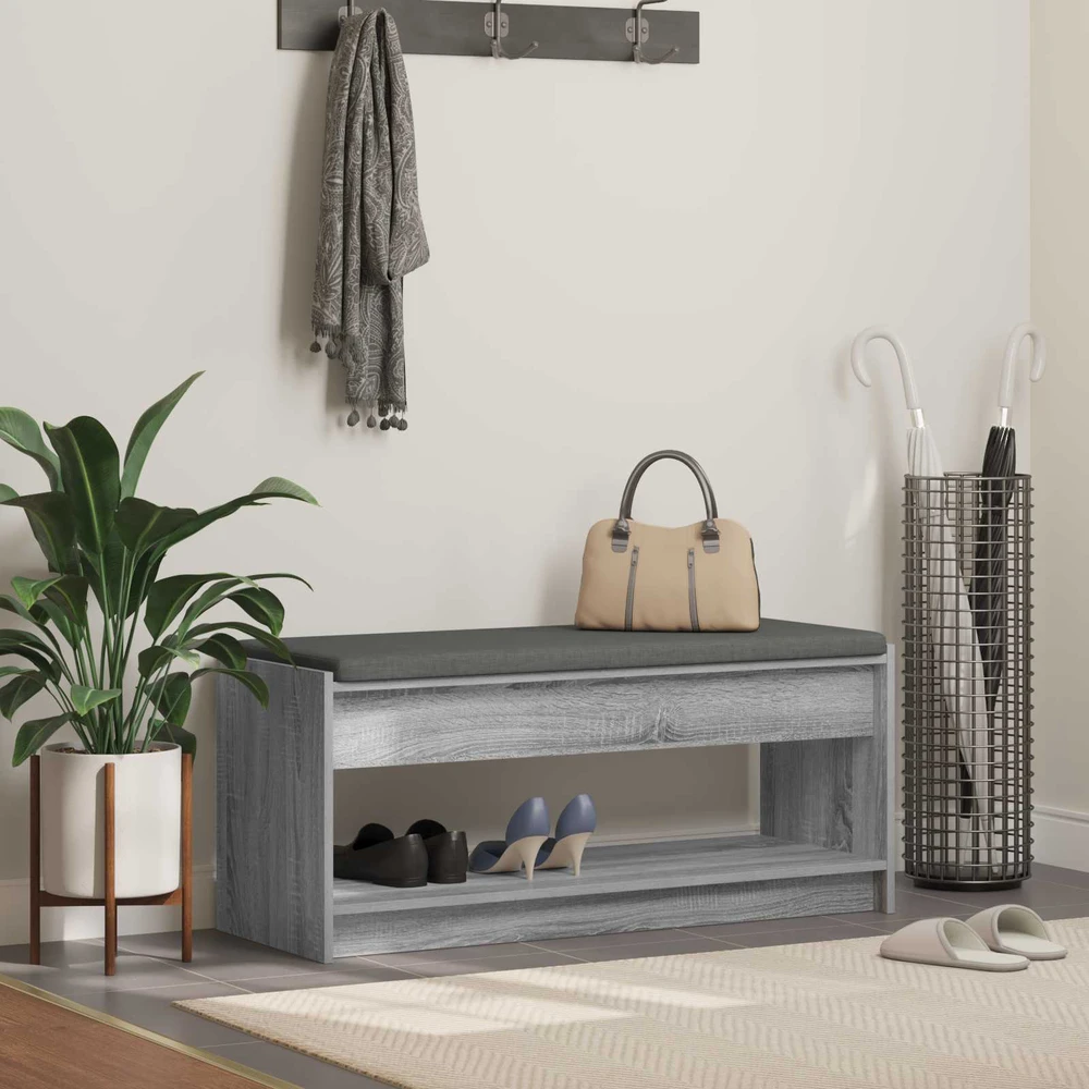 Koridoriaus suolas Pilka Sonoma 103 x 38 x 45 cm