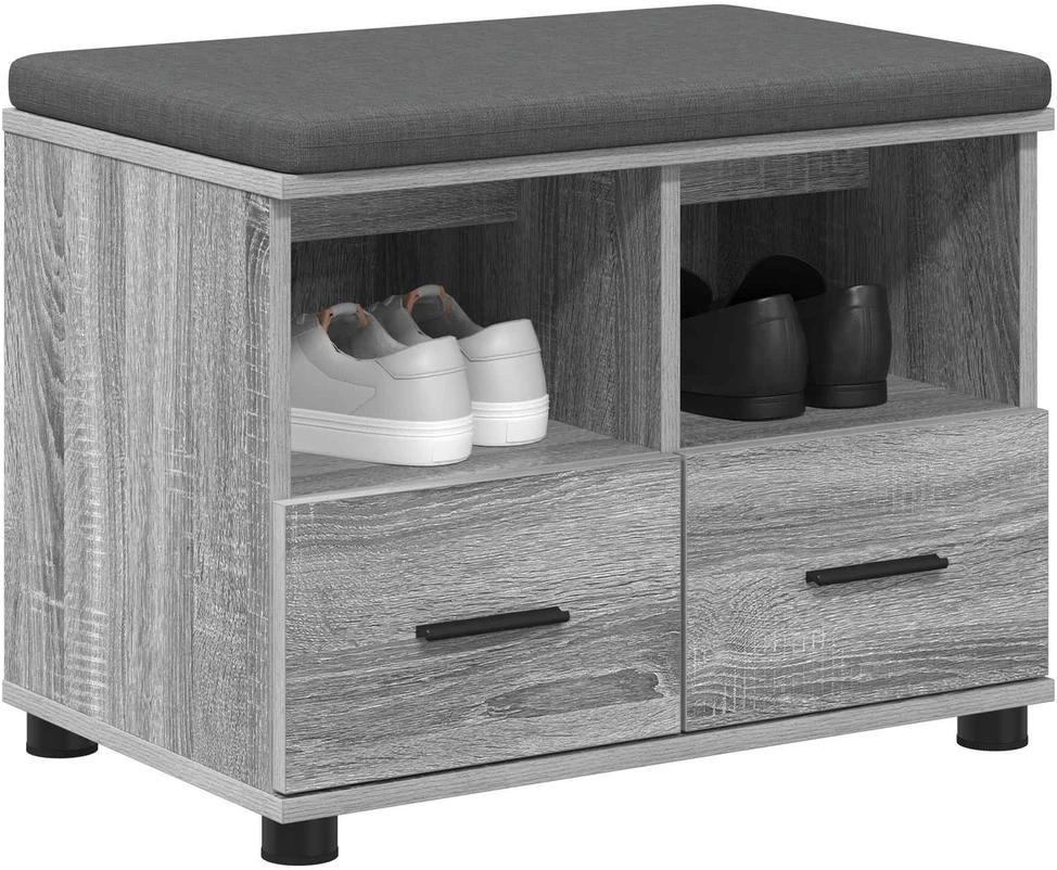 Koridoriaus suolas Pilka Sonoma 60 x 38 x 46 cm