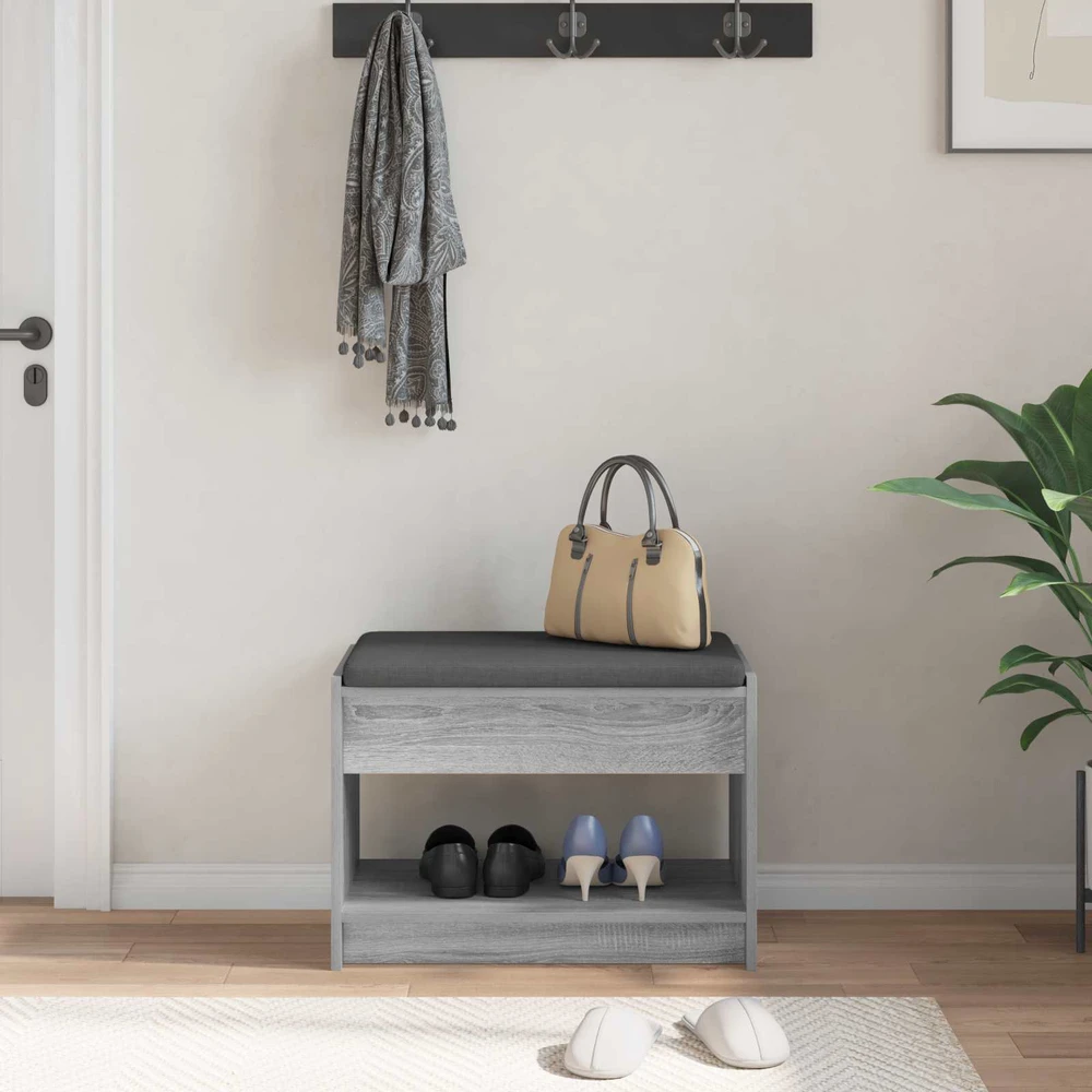 Koridoriaus suolas Pilka Sonoma 63 x 38 x 45 cm
