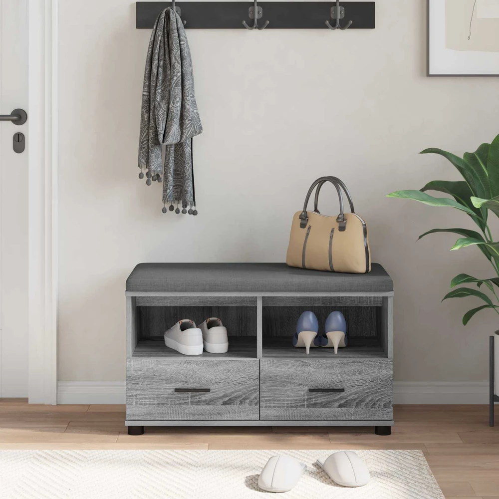Koridoriaus suolas Pilka Sonoma 80 x 38 x 46 cm