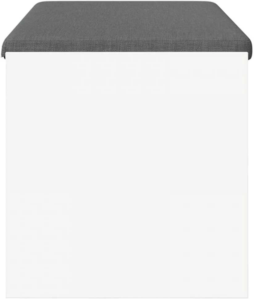Koridoriaus suolas su pagalve Balta 103 x 38 x 40 cm
