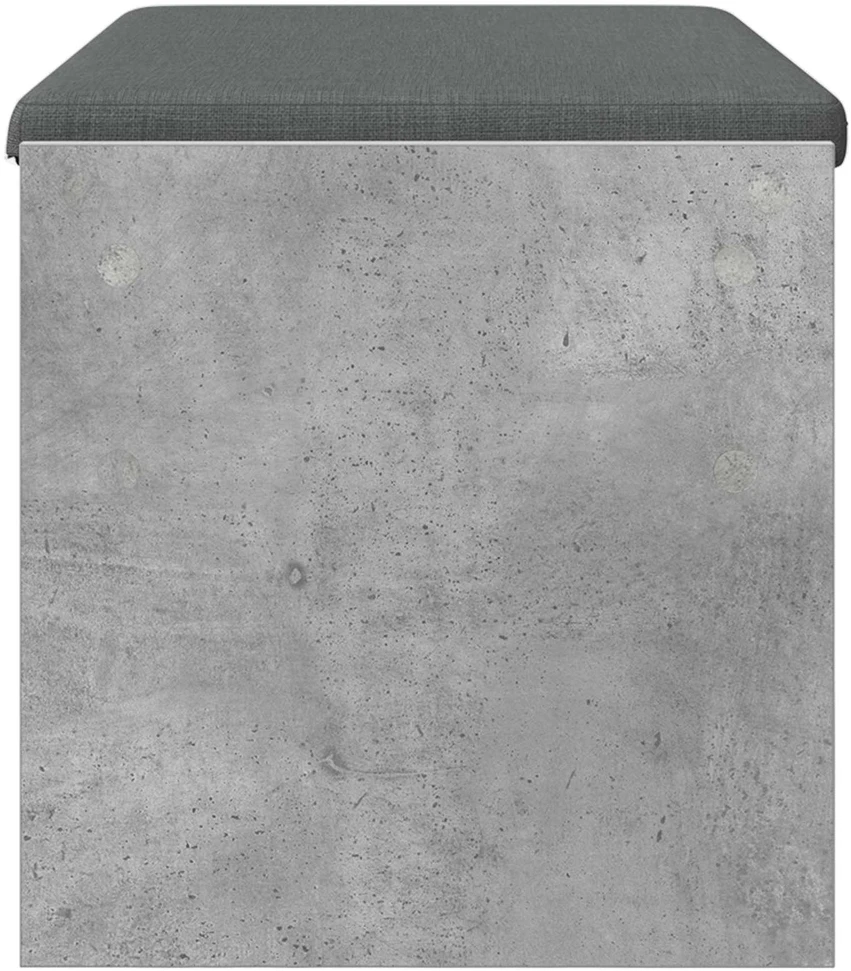 Koridoriaus suolas su pagalve Betono pilka 83 x 38 x 40 cm
