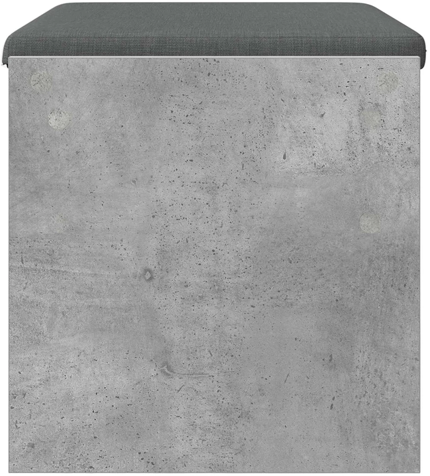 Koridoriaus suolas su pagalve Betono pilka 63 x 38 x 40 cm
