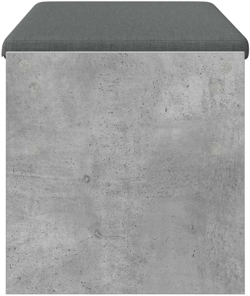 Koridoriaus suolas su pagalve Betono pilka 103 x 38 x 40 cm