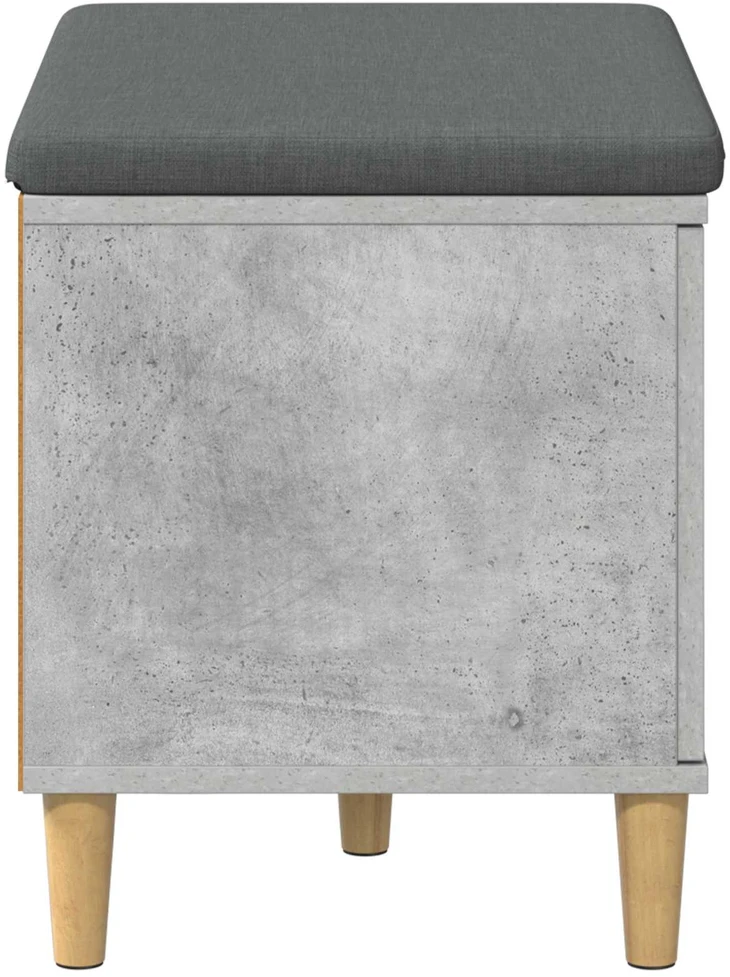 Koridoriaus suolas su pagalve Betono Pilka 60 x 38 x 46 cm