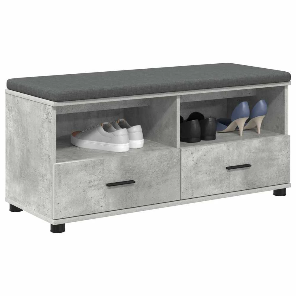 Koridoriaus suolas Betono Pilka 100 x 38 x 46 cm