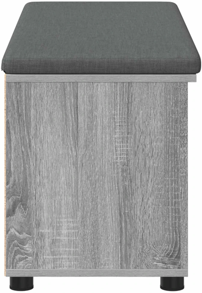 Koridoriaus suolas su pagalve Pilka Sonoma 100 x 38 x 46 cm