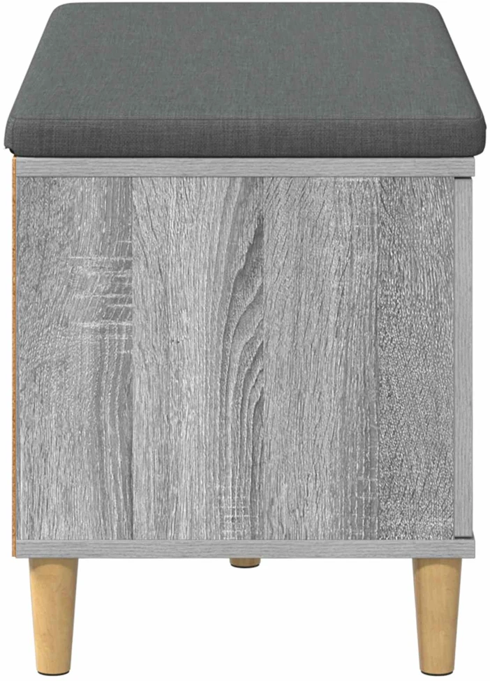 Koridoriaus suolas su pagalve Pilka Sonoma 80 x 38 x 46 cm