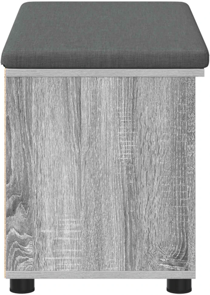 Koridoriaus suolas su pagalve Pilka Sonoma 80 x 38 x 46 cm
