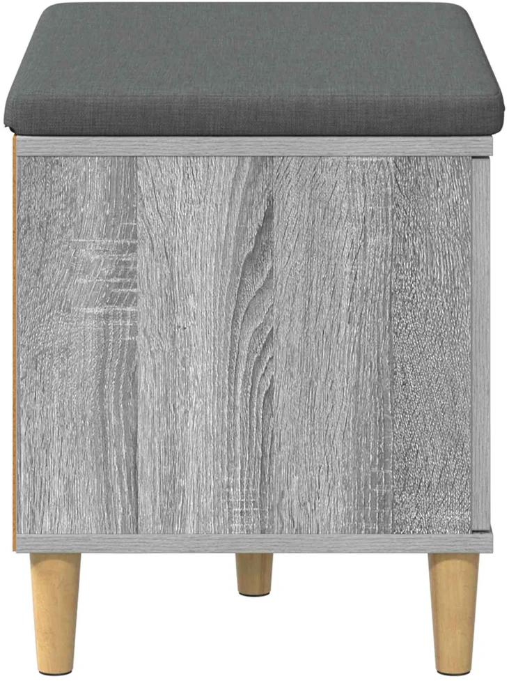Koridoriaus suolas su pagalve Pilka Sonoma 60 x 38 x 46 cm
