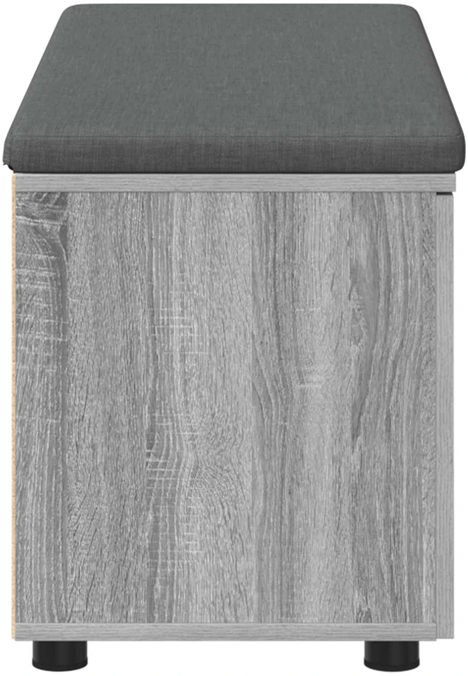 Koridoriaus suolas su pagalve Pilka Sonoma 100 x 38 x 46 cm