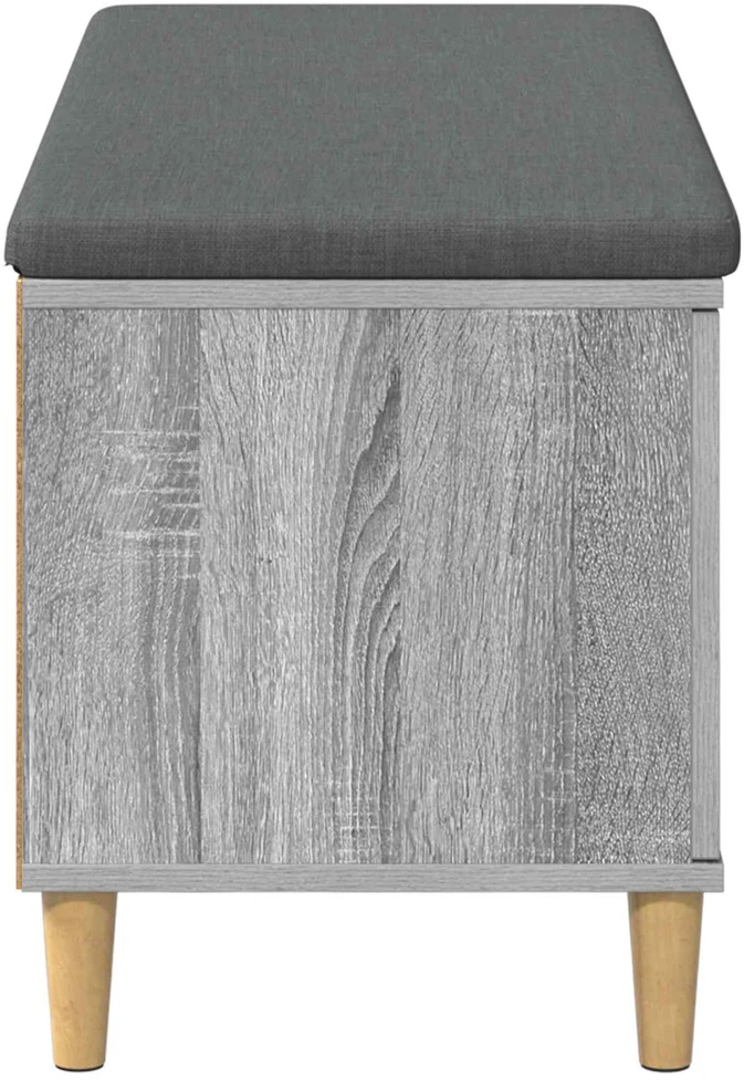 Koridoriaus suolas su pagalve Pilka Sonoma 100 x 38 x 46 cm