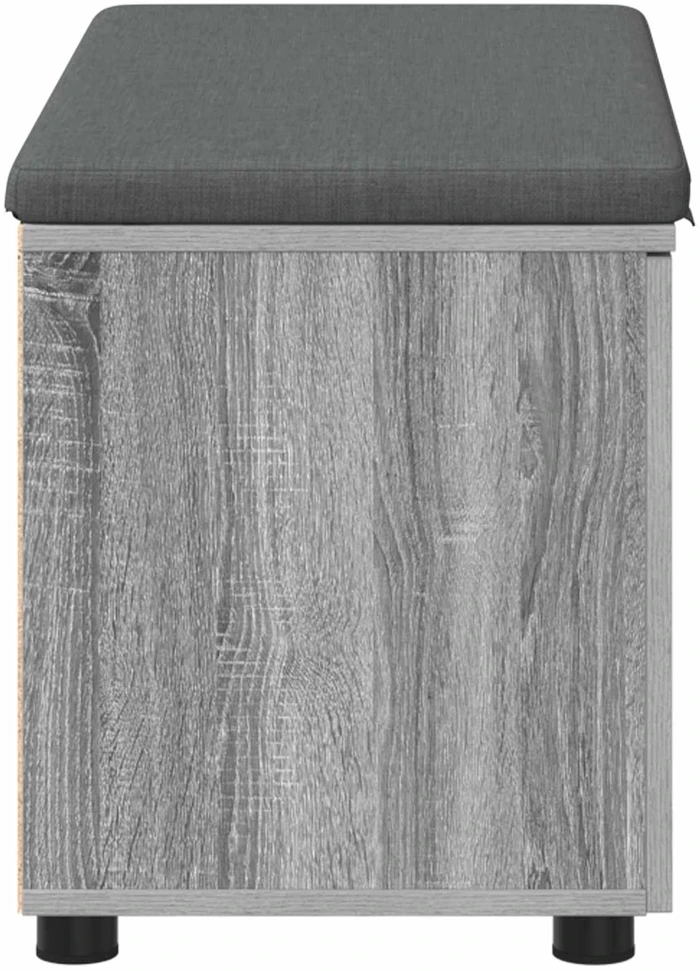 Koridoriaus suolas su pagalve Pilka Sonoma 80 x 38 x 46 cm