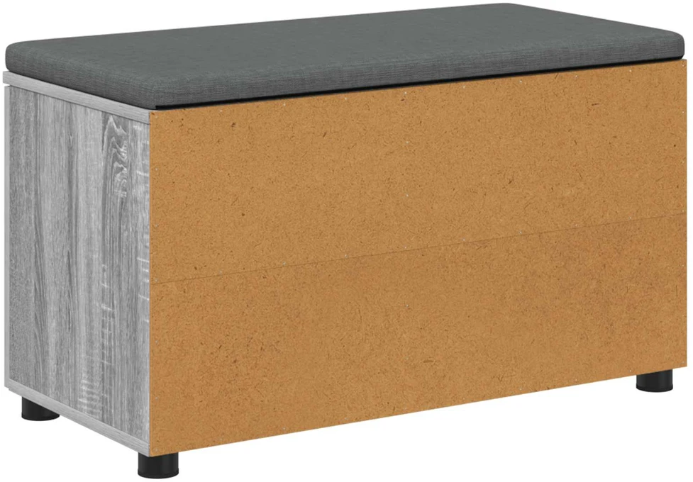 Koridoriaus suolas su pagalve Pilka Sonoma 80 x 38 x 46 cm