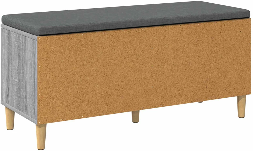 Koridoriaus suolas su pagalve Pilka Sonoma 100 x 38 x 46 cm
