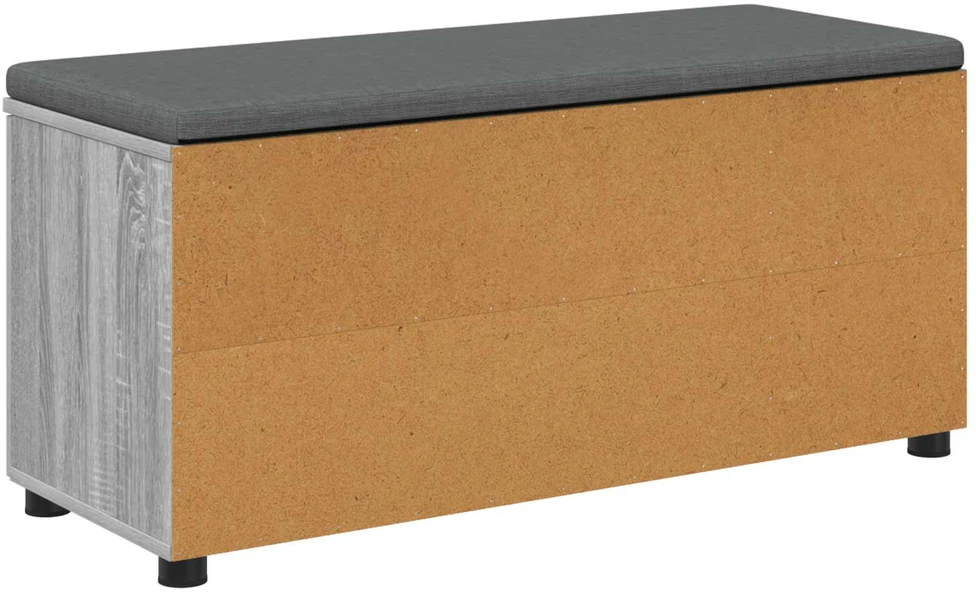 Koridoriaus suolas su pagalve Pilka Sonoma 100 x 38 x 46 cm