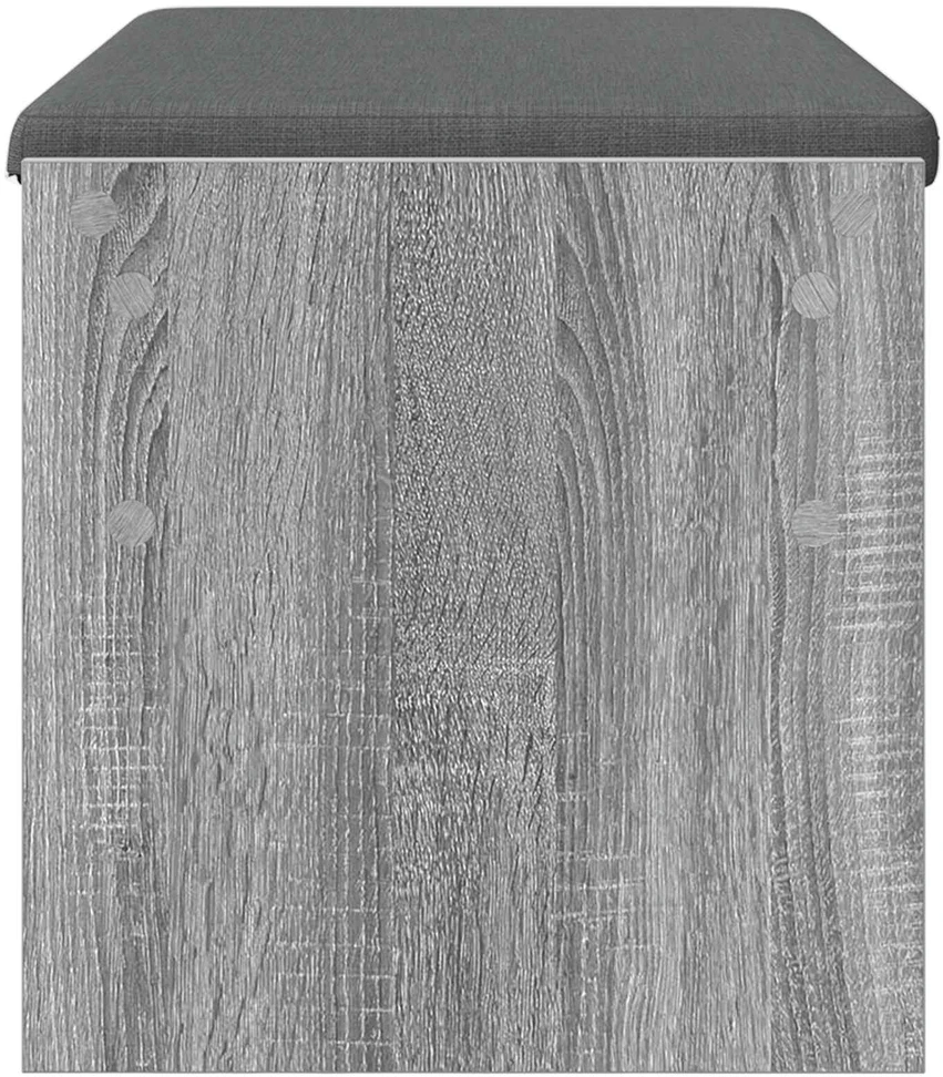 Koridoriaus suolas su pagalve Pilkas Sonoma 83 x 38 x 40 cm