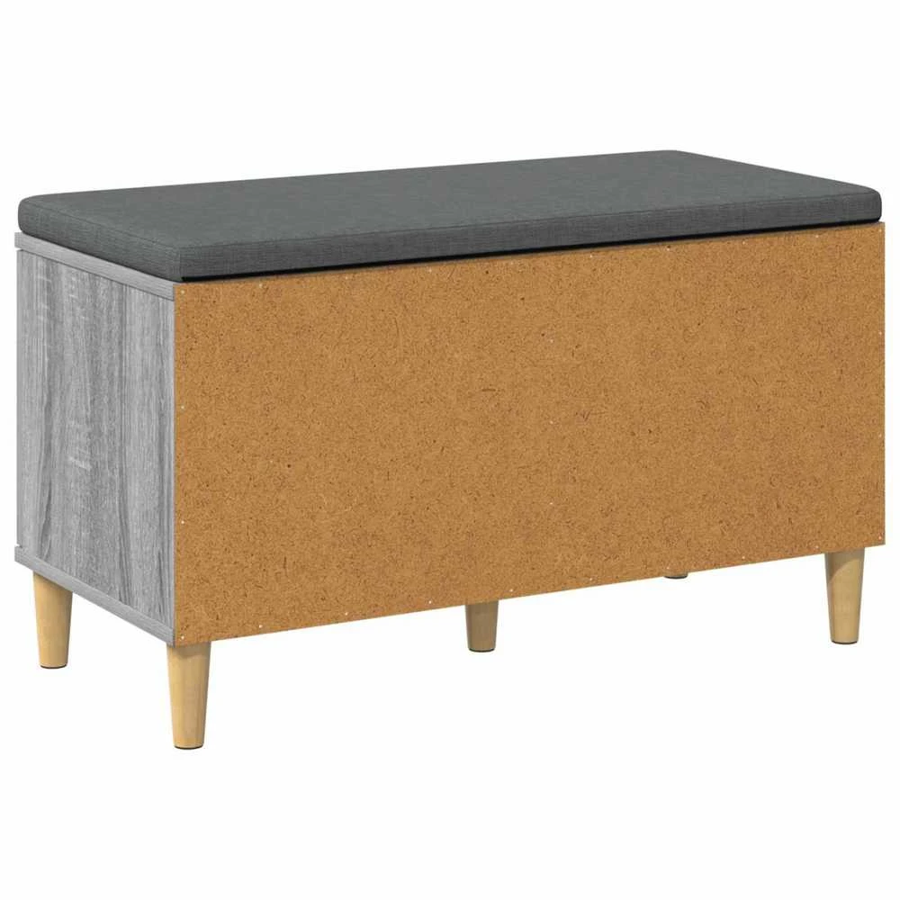 Koridoriaus suolas su pagalve Pilka Sonoma 80 x 38 x 46 cm