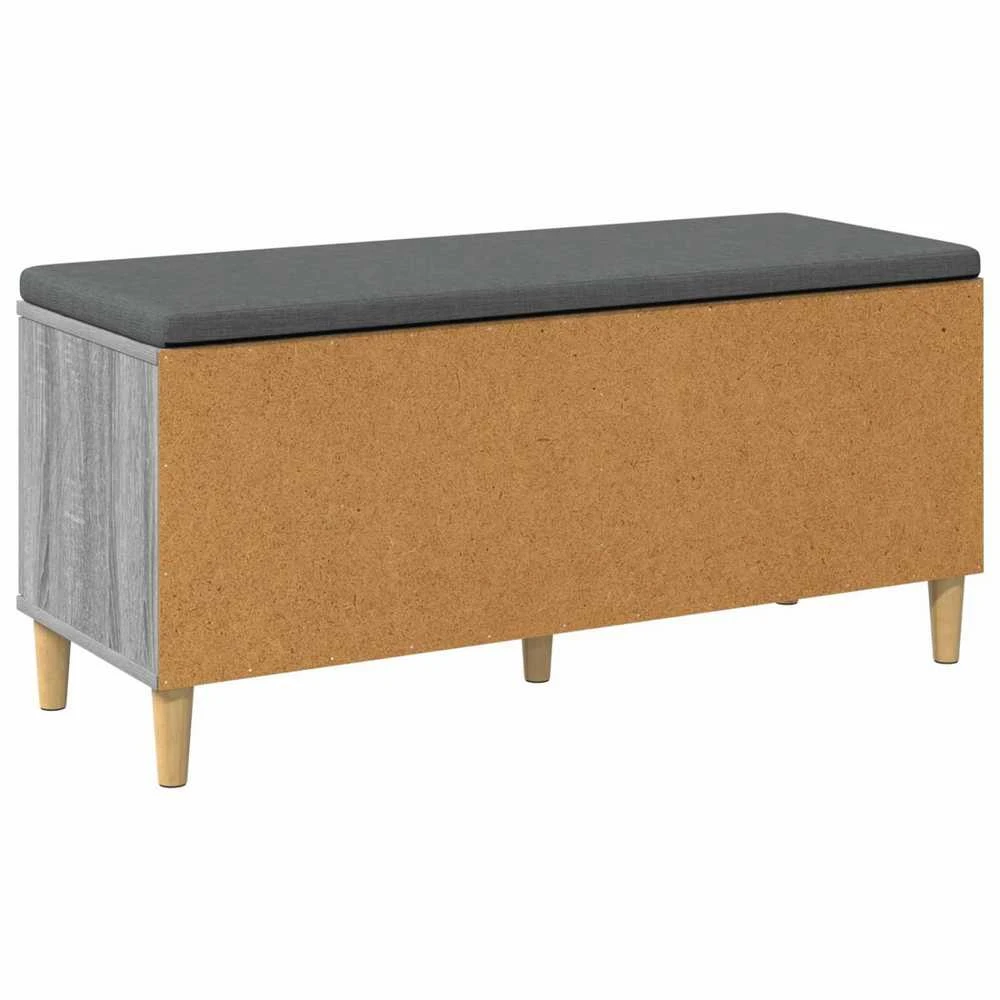 Koridoriaus suolas su pagalve Pilka Sonoma 100 x 38 x 46 cm