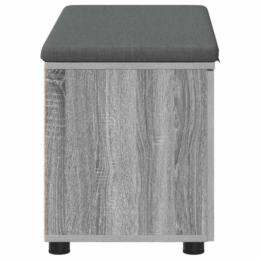 Koridoriaus suolas su pagalve Pilka Sonoma 80 x 38 x 46 cm