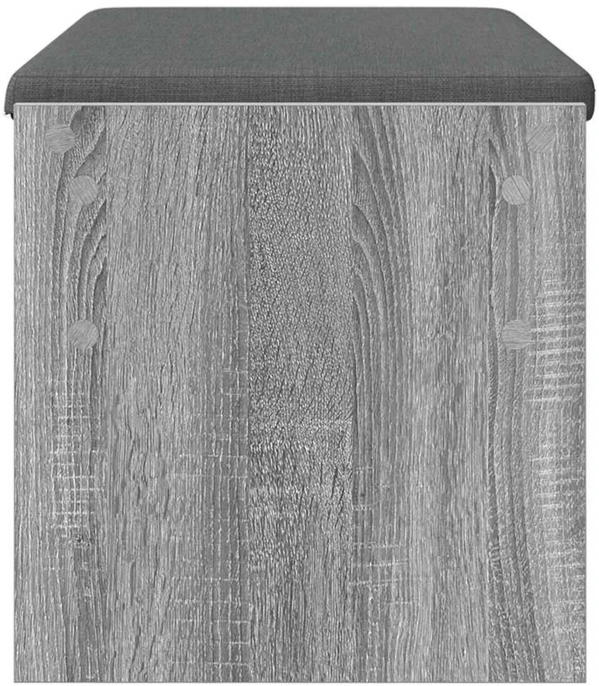 Koridoriaus suolas su pagalve Pilkas Sonoma 83 x 38 x 40 cm