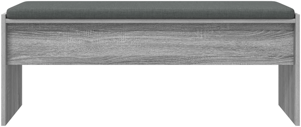Koridoriaus suolas su pagalve Pilkas Sonoma 103 x 38 x 40 cm