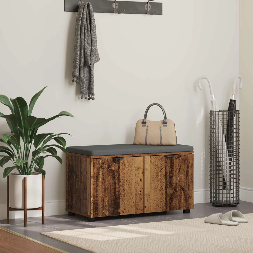 Koridoriaus suolas su pagalve Senas medis 80 x 38 x 46 cm